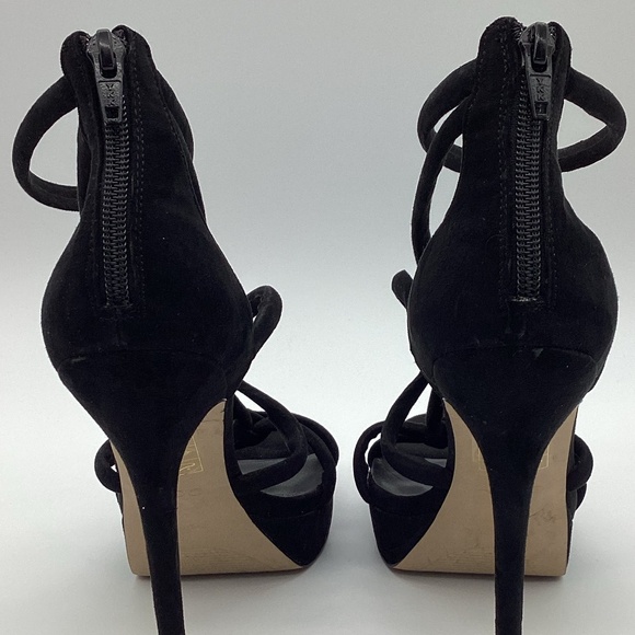 1926. Aldo Black Strappy Stiletto Heels NWOT Size 9 - Picture 6 of 8